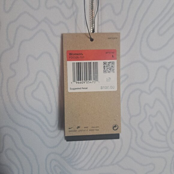 NIKE X SERENA WILLIAMS JACQUARD KNIT‎ MINI DRESS SIZE L NEW W/TAGS (FD5326-121) - Picture 11 of 11